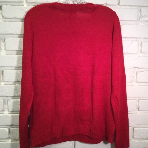 Ugly Christmas Sweater Winter Bear themed L - Picture 4 of 5